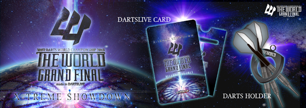 THE WORLD GRAND FINAL Gifts with a Ticket Purchase / DARTSLIVE CARD / DARTS HOLDER